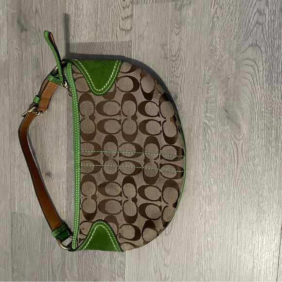 Coach Brown and Green Women's Bag - Picture 3 of 3